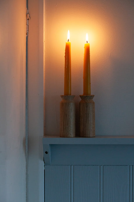 Hand Turned Candle Holder