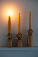 Load image into Gallery viewer, Oak Candle Holder