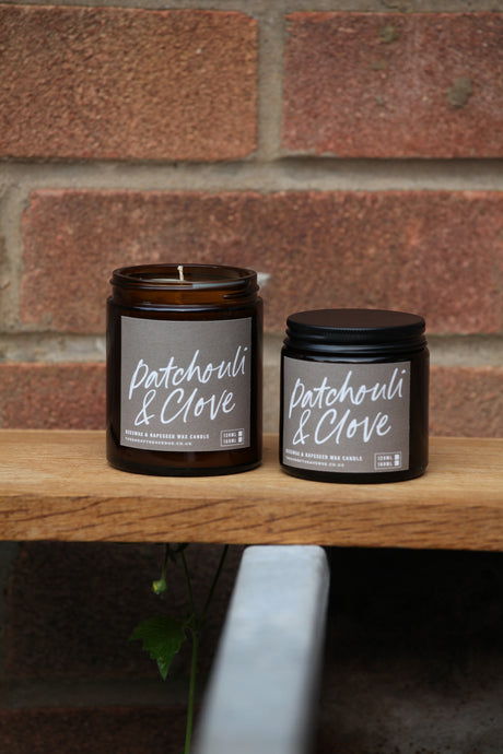 Patchouli & Clove Beeswax & Rapeseed Jar Candle