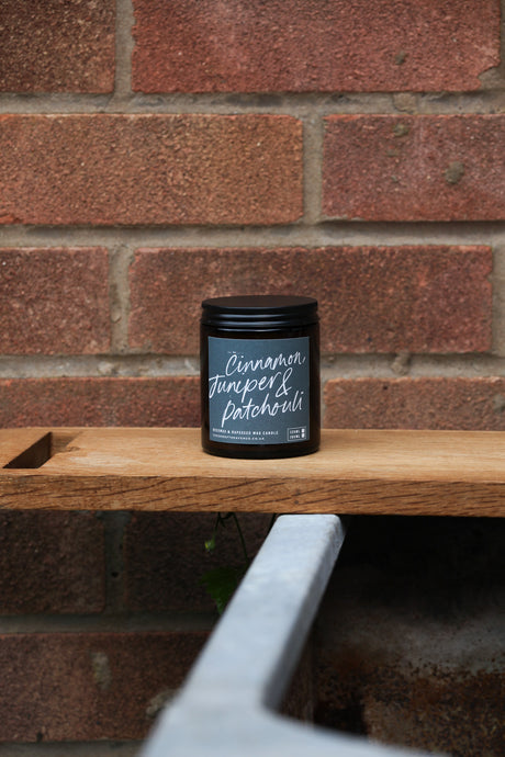 Cinnamon, Juniper & Patchouli Beeswax & Rapeseed Candle