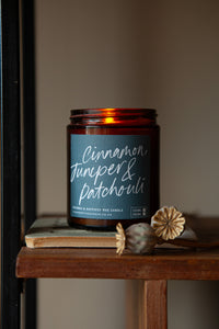 Cinnamon, Juniper & Patchouli Beeswax & Rapeseed Candle