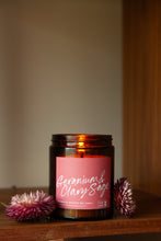 Load image into Gallery viewer, Geranium &amp; Clary Sage Beeswax &amp; Rapeseed Jar Candle