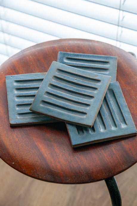 Aqua Glazed Soap Dish