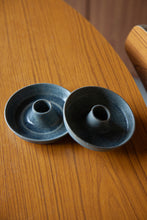 Load image into Gallery viewer, Blue Glazed Candle Holder