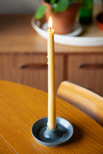 Load image into Gallery viewer, Blue Glazed Candle Holder