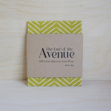 Load image into Gallery viewer, Reusable Cotton Beeswax Wrap - Ochre Zigzag Lines