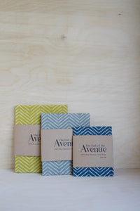 Reusable Cotton Beeswax Wrap - Ochre Zigzag Lines