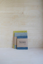 Load image into Gallery viewer, Reusable Cotton Beeswax Wrap - Ochre Zigzag Lines