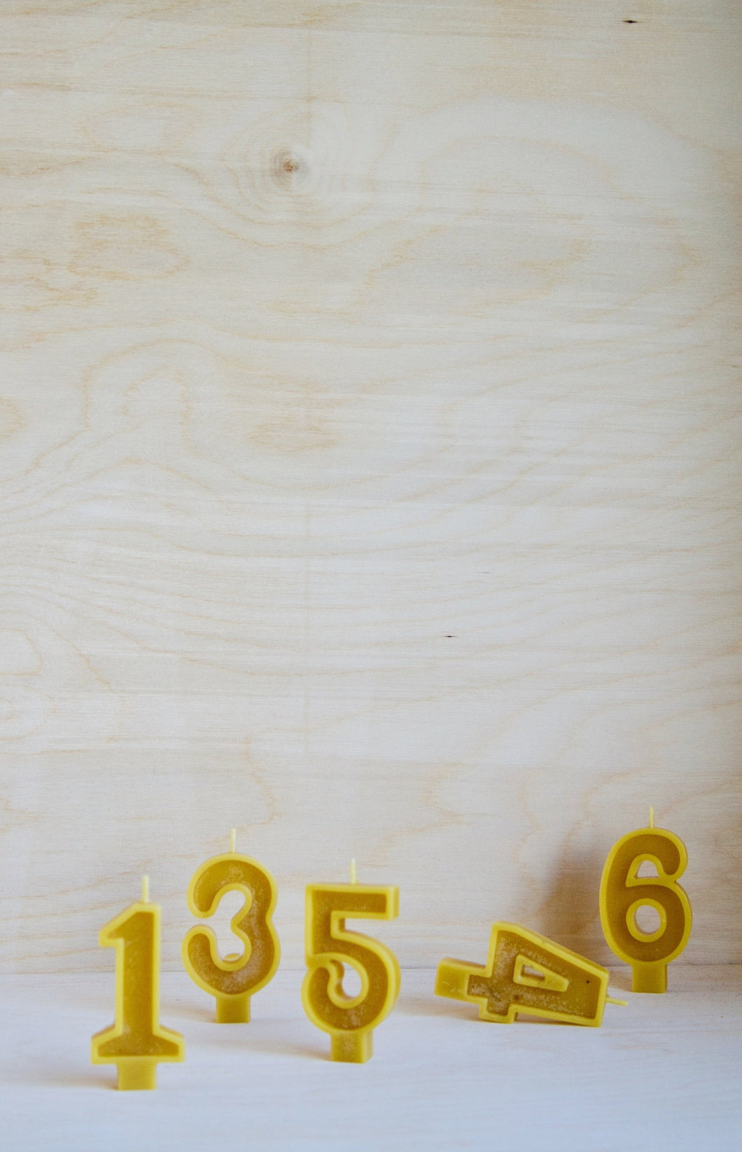Number Candles – Pure Beeswax
