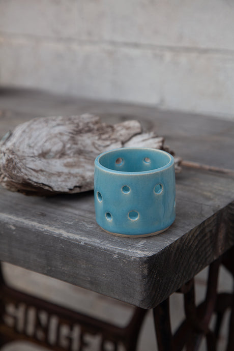 Handmade Ceramic Tea Light - Coast