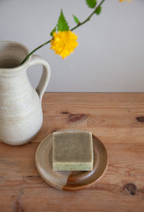 Handmade Ceramic Drip Soap Dish - Honey