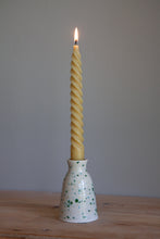 Load image into Gallery viewer, Handmade Ceramic Candle Holder / Bud Vase - Speckled