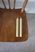 Load image into Gallery viewer, Pair of Tall Hand Rolled Beeswax Candles
