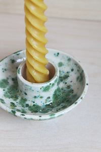SAMPLE - The End of the Avenue Glazed Ceramic Candle Stick Holder