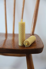 Load image into Gallery viewer, Pair of Short Hand Rolled Beeswax Candles